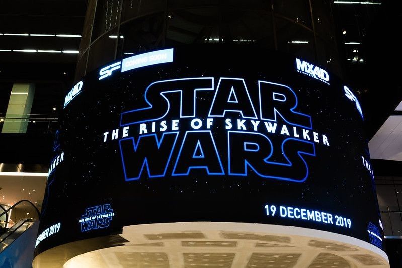 Star Wars The Rise of Skywalker movies logo.