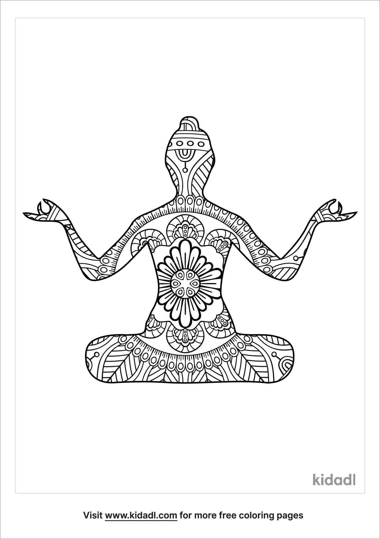 Coloring pages for mindfulness