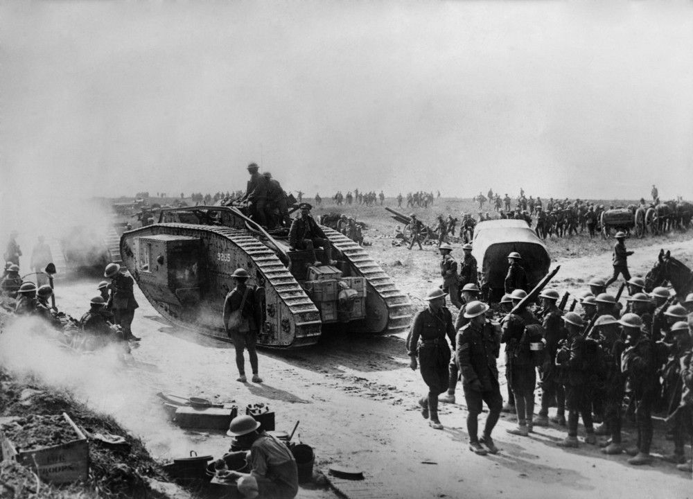 British forces in Bapaume, France