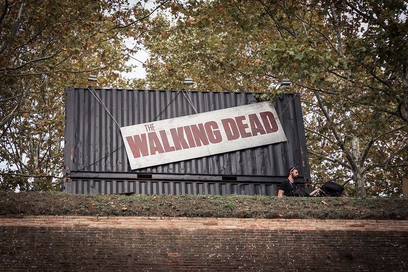 The Walking Dead promotional stand at Lucca Comics & Games festival in Europe