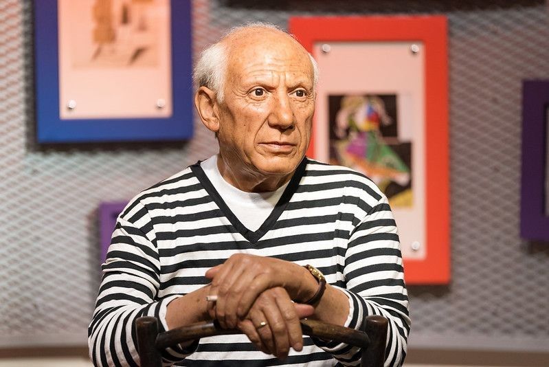 A waxwork of Pablo Picasso on display at Madame Tussauds