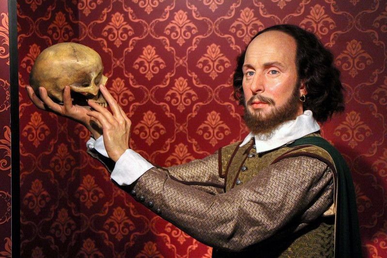 William Shakespeare wax figures